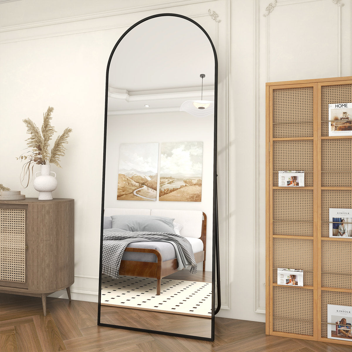 Arched Metal Oversized Full Length Mirror - Basics by Wayfair?