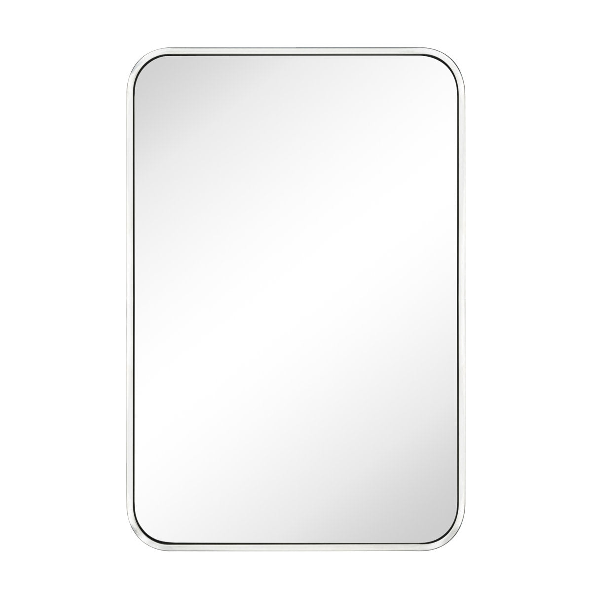 Aria Rounded Rectangle Bathroom Vanity Mirror, Vertically/Horizontal Hanging