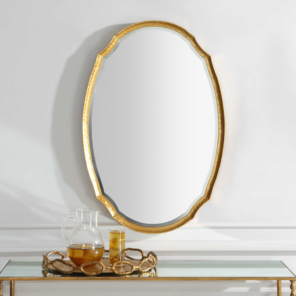 Avik Metal Oval Wall Mirror