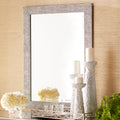Esai Wood Rectangle Wall Mirror