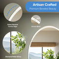 Latitude II Frameless Oval Wall Mirror | Bathroom Vanity Mirror