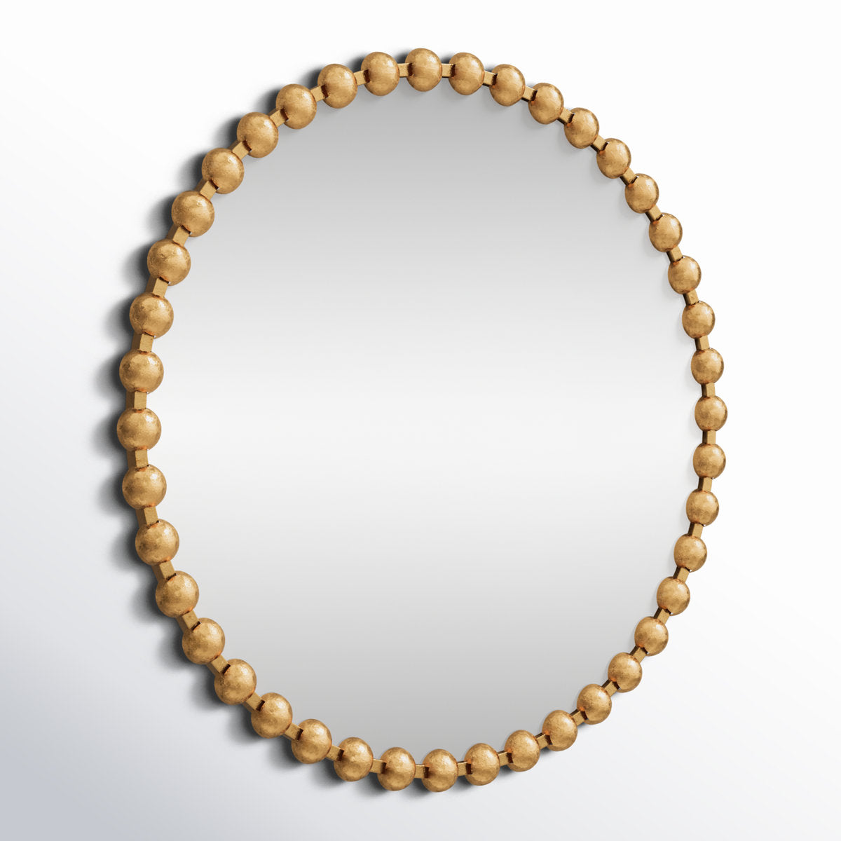 Marlowe Beaded Round Wall Mirror