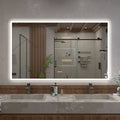 Musci 60 in. W x 36 in. H Rectangular Frameless LED Wall Bathroom Vanity Mirror