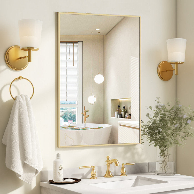 Sieana Rectangular Aluminum Accent Mirror