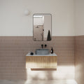 Trinity 22 in. x 40 in. Square Radius Mirror